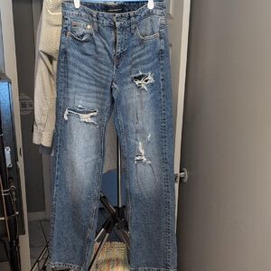 Aeropostale Women's Ripped Blue Jeans